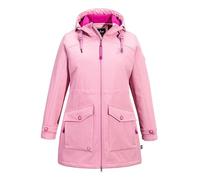 SCHIETWETTER Damen Softshelljacke Goldhaar Emmy, wasserdichte, Winddichte, atmungsaktive Funktionsjacke, Parka, Übergangsjacke mit Fleecefütterung rosé Melange 44