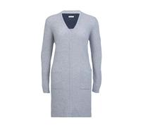 SCHIETWETTER Damen Strickjacke Sissi, Longjacket, Lange Strickjacke, Cardigan, 70% Wolle, mit Knopfleiste Grey 38