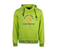 SCHIETWETTER Herren Hoodie Marius Meersalz, Kapuzenpullover mit Stickerei, Sweater, Langarm-Pullover Lime 4XL