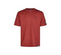 SCHIETWETTER Herren T-Shirt Holger, Basic, Kurzarm-Shirt, Rundhals, unifarben, luftig Bordeaux/Melange M