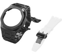 SCHIK Metall-Uhrengehäuse, Lünette und Fluorkautschuk-Uhrenarmband, Kombinationsset, für GA2100, GA2110, GAB2100, GM2100, Mod Kit für volle Uhr, GM-2100, Achat