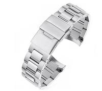 SCHIK Uhrenarmband aus Edelstahl mit gebogenem Ende, für Longines Master Conquest HydroConquest L3.642.4 L3.781.4 Armbandzubehör, 21 mm, 21 mm, Achat