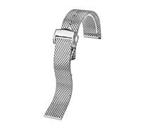 SCHIK Uhrenarmband für Omega Seamaster Serie 300 007 Version Uhr Armband Taucher 3000 m Edelstahl-Mesh-Gürtel für Uhrenarmbänder, 20 mm, Achat