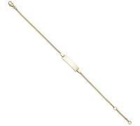 Schildband 333 Gold Gelbgold 18 cm Baby Kinder Gravur ID Armband