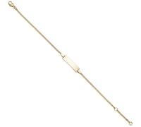 Schildband 333 Gold Gelbgold 18 cm Baby Kinder Gravur ID Armband