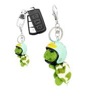 Schildkröte Schlüsselanhänger - Mini Meerestiere Grün | Kuscheltier Anhänger mit Schlüsselanhänger, Geldbörse, Tragetasche, Telefongürtel, Plüschschlüssel, Cartoon-Taschen-Ornament, grün, Se référer