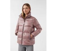 Schimmernde Daunenjacke mit Stehkragen pink 40