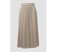 Schimmernder Plissee-Rock mit Elastikbund in Midi-Länge 46 creme 2173379.07W1.46