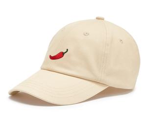 Schirmmütze LSCN BY LASCANA "Cap, Sommermütze, Basecap, Kopfbedeckung", Damen, beige, Stoff, Baumwolle, unifarben mit Farbeinsatz, Mützen, mit modischer Stickerei VEGAN (91619817-0) beige