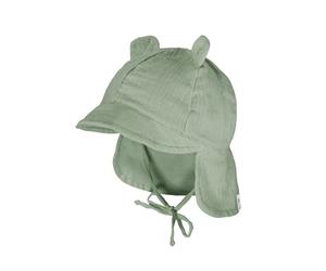 Schirmmütze MAXIMO, Baby, Gr. 43, frostgrün, Web, Baumwolle, Mützen, mit Nackenschutz und Öhrchen (86910039-43) frostgrün
