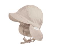 Schirmmütze MAXIMO, Jungen, Gr. 43, beige, Baumwolle, Mützen, Beige, Popeline, Nackenschutz, Bindeband, Unisex (32509212-43) beige