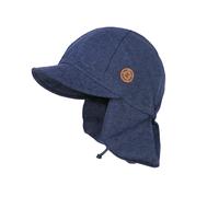 Schirmmütze MAXIMO, Jungen, Gr. 47, indigomeliert, Jersey, Baumwollmischung, Mützen, zum Binden, Zartrosameliert, Mädchen, Kleinkind (93731761-47) indigomeliert