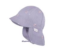 Schirmmütze MAXIMO, Jungen, Gr. 47, lila (flieder, margerite), Web, Baumwolle, unifarben, Mützen, graumeliert, Auto-Stickerei, Musselin, zum Binden (20879140-47) flieder, margerite