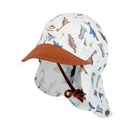Schirmmütze MAXIMO, Jungen, Gr. 51, wollweiß, rehbraun, Canvas, Obermaterial: 100% Baumwolle, Mützen (73243140-51) wollweiß, rehbraun