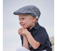 Schirmmütze MAXIMO, Jungen, Gr. 57, blau (blau, meliert), Web, Baumwolle, meliert, Mützen, Flatcap für Kids Jungen (42481206-57) blau, meliert