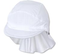 Schirmmütze mit Nackenschutz weiß Größe 53 | Sterntaler