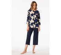 Schiesser Schlafanzug Comfort Nightwear 3/4‑lang Multicolor Damen Größe 44