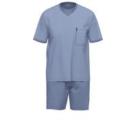 Schlafanzug AMMANN "Schlafanzug kurz Men / Nightwear", Herren, Gr. 52, blau (polo), Obermaterial: 100% Baumwolle CO., Homewear-Sets Schlafanzug (30630723-52) polo