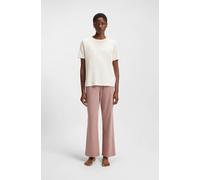 Schlafanzug BOSS "CI Short Set", Damen, Gr. L, light, pastel braun 230, Jersey, Obermaterial: 95% Baumwolle, 5% Elasthan, Rundhals, Kurzarm, Homewear-Sets, zweifarbig, Rundhals (26652710-L) light, pas