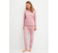 CALIDA Pyjama Cotton Special Damen 100% Baumwolle Lila XS