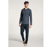 Pyjama CALIDA Gr. M (50), blau (dark sapphire) Damen Homewear-Sets Pyjamas (78450939-M)