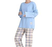 Schlafanzug Damen Lang Pyjama GroßE GrößEn Hausanzug Damenschlafanzug SchlafanzüGe Oberteil Pijama Schlafen und Loungewear Damen