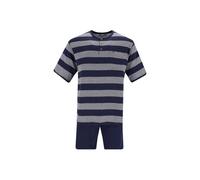 Schlafanzug HAJO "Pyjama", Herren, Gr. 3XL, blau, Obermaterial: 60% Baumwolle CO. 40% Polyester PES., Homewear-Sets Schlafanzug (87061944-XXXL) blau