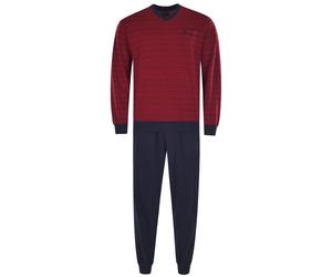 Schlafanzug HAJO "Pyjama", Herren, Gr. L, rot, Obermaterial: 60% Baumwolle CO. 40% Polyester PES., Homewear-Sets Schlafanzug (93318952-L) rot