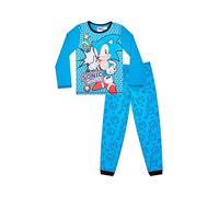 Schlafanzug im Gaming-Design, Sonic der irre Igel, lang, 4 bis 10 Jahre, Blau Gr. 7-8 Jahre, blau