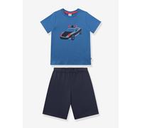 Sanetta - Kid's Pyjama 1/2 233715 - Alltagsunterwäsche, Gr. 140, blau (Delft)