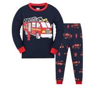 Schlafanzug Kinder Mädchen Jungen - Niedliche Kinderanzüge Cartoon Muster Kuschelig Jogginganzug Kinder Schlafanzug Dinosaurier-Tiere Thermohose und Thermoshirt 2 Teiler Für Jungen Mädchen