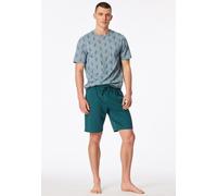 SCHIESSER - Schlafanzug kurz grün - Gr. - 48