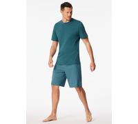 SCHIESSER - Schlafanzug kurz grün - Gr. - 48