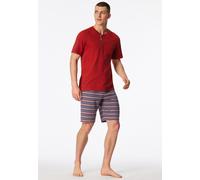 Schiesser Herren Schlafanzug Pyjama kurz mit Knopfleiste Single-Jersey - Casual Nightwear