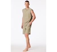 Schlafanzug kurz oversized ärmellos jade - Modern Nightwear 50