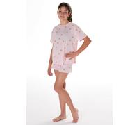 Schlafanzug kurz Regenbogen rosa - Teens Nightwear 164