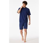 Schlafanzug kurz Tie-Dye-Effekt navy -Modern Essentials 48
