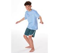Schlafanzug kurz Waves pacific blue - Teens Nightwear 176