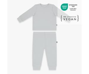 Schlafanzug lang 2-teilig | Essential Grau 86