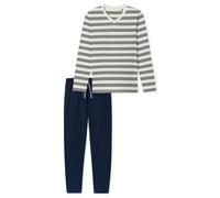 SCHIESSER - Schlafanzug lang kalkweiss - Gr. - 56