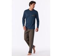 Schlafanzug lang deepblue gemustert - Comfort Nightwear 26
