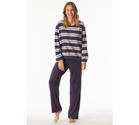 Schiesser Pyjama Damen blau, 40