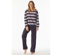 Schiesser Pyjama Damen blau, 42