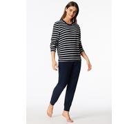 Schiesser Damen Langer Schlafanzug Pyjama Lang Frottee - 180116