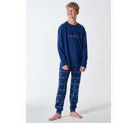 Schlafanzug lang Karo royal - Teens Nightwear 164