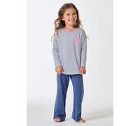 Schiesser Pyjama Mädchen blau, 128