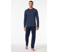 Schlafanzug SCHIESSER "Casual Essentials" Gr. 102, blau (admiral) Damen Homewear-Sets (42261607-102) admiral