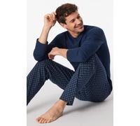 Schlafanzug SCHIESSER "Casual Essentials" Gr. 102, blau (admiral) Damen Homewear-Sets (32927465-102) admiral
