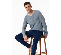 Schiesser Herren Langer Schlafanzug Pyjama Lang 95/5-183120, Größe Herren:52, Farbe:dunkelblau