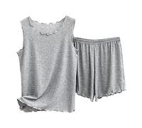 Schlafanzug Mädchen Kurz Bademantel Damen Leicht Pyjama Hose Sommer-Nachthemd für Damen Schlafanzug Weihnachten Damen Partner Pyjama Damenmode Sale Damen